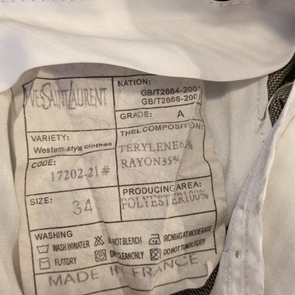 Yves Saint Laurent Trousers - Picture 7 of 11